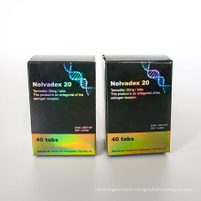 IM 2ml/5ml/10ml vial holographic label box for testoid customized logo cardboard box label printing
